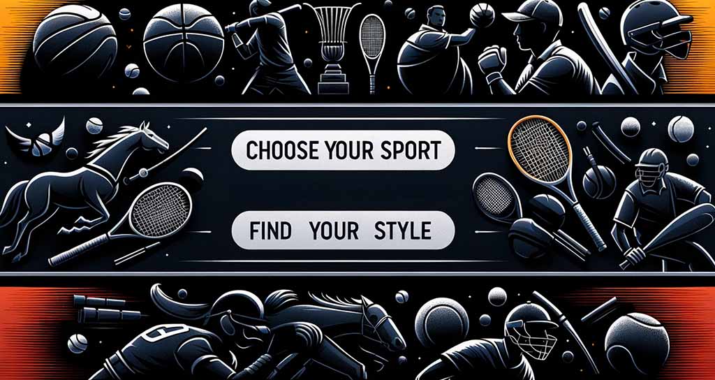 Choose your sport, find your style of sport art. 