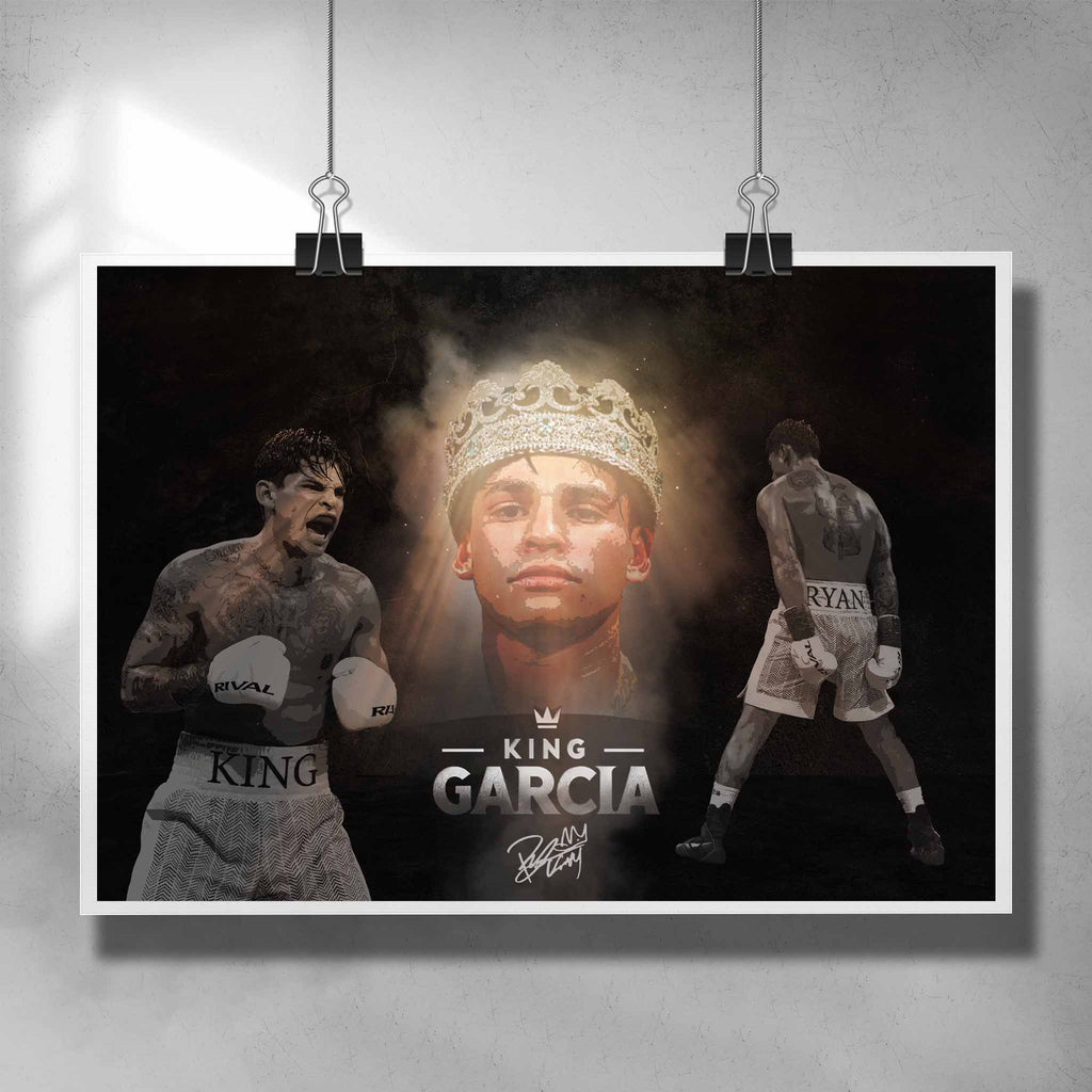 Boxing poster by Sports Cave, featuring King Ryan Garcia.